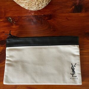 YSL‎ Beaute pouch black and white